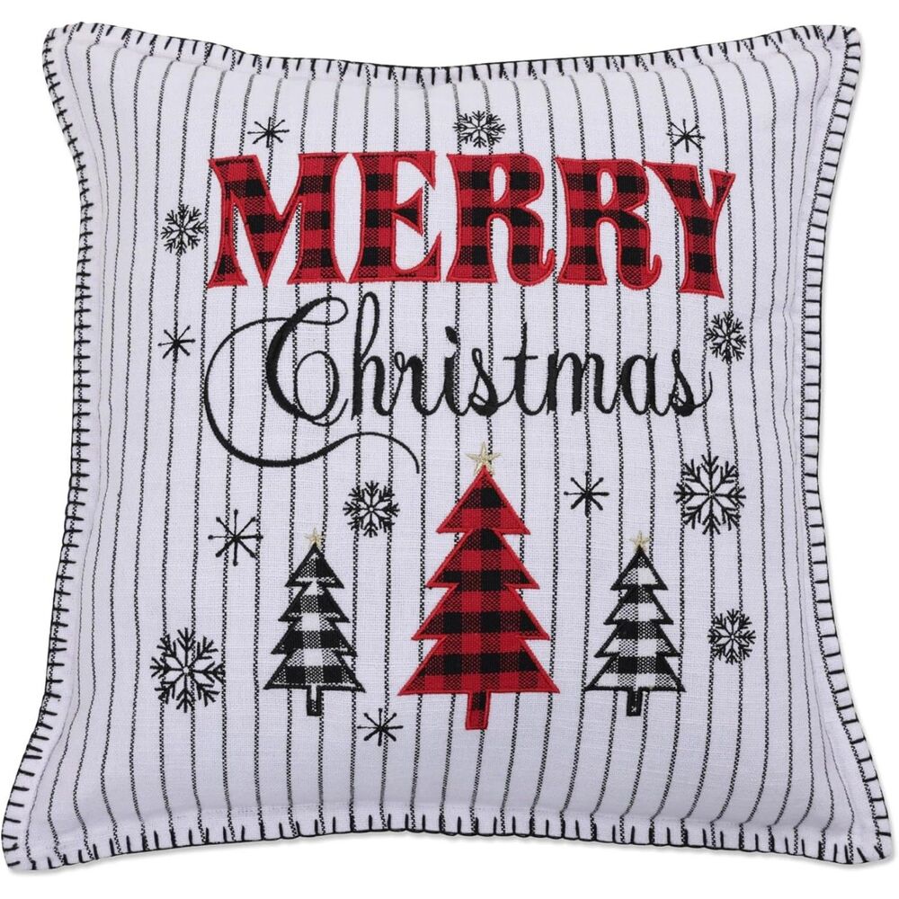 Pillow Perfect Indoor Throw Pillow 18" x 18" Merry Christmas Decorative Cushion
